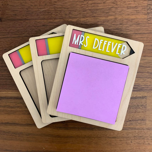 Pencil Sticky Note Pad Holders