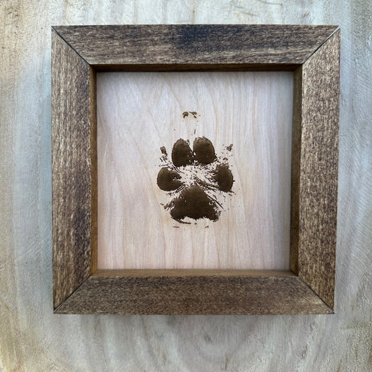 Paw - Hand - Foot Print Engrave Sign