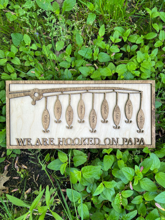 Personalized Fishing Lure Sign