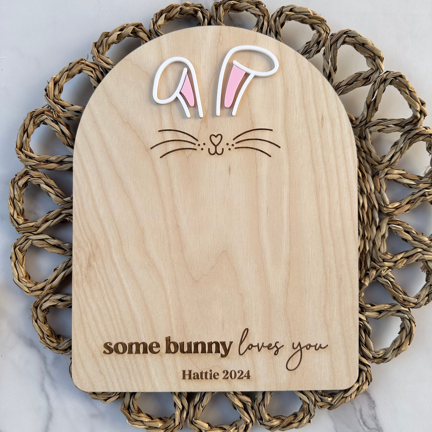 Some Bunny Loves You Footprint Sign