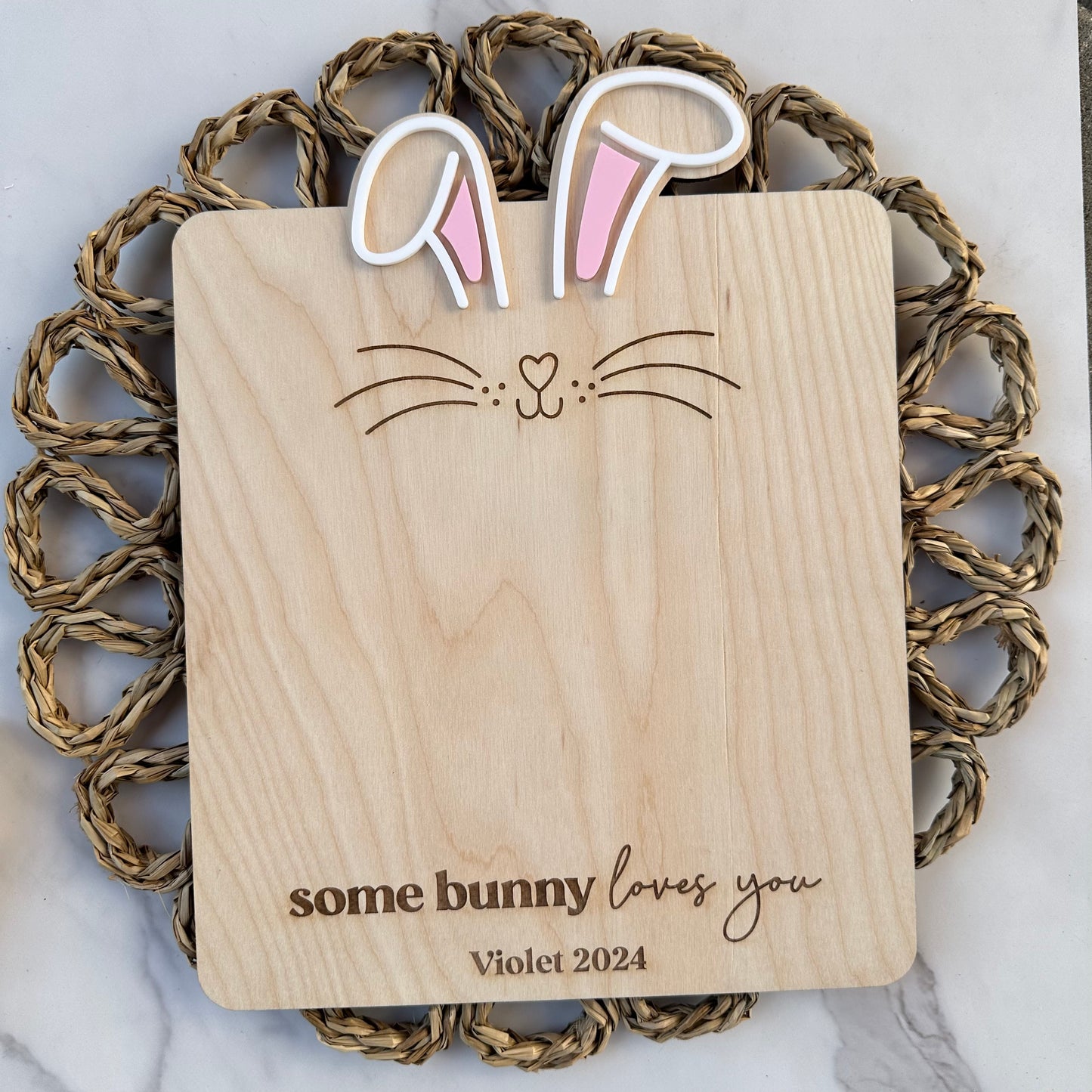 Some Bunny Loves You Footprint Sign