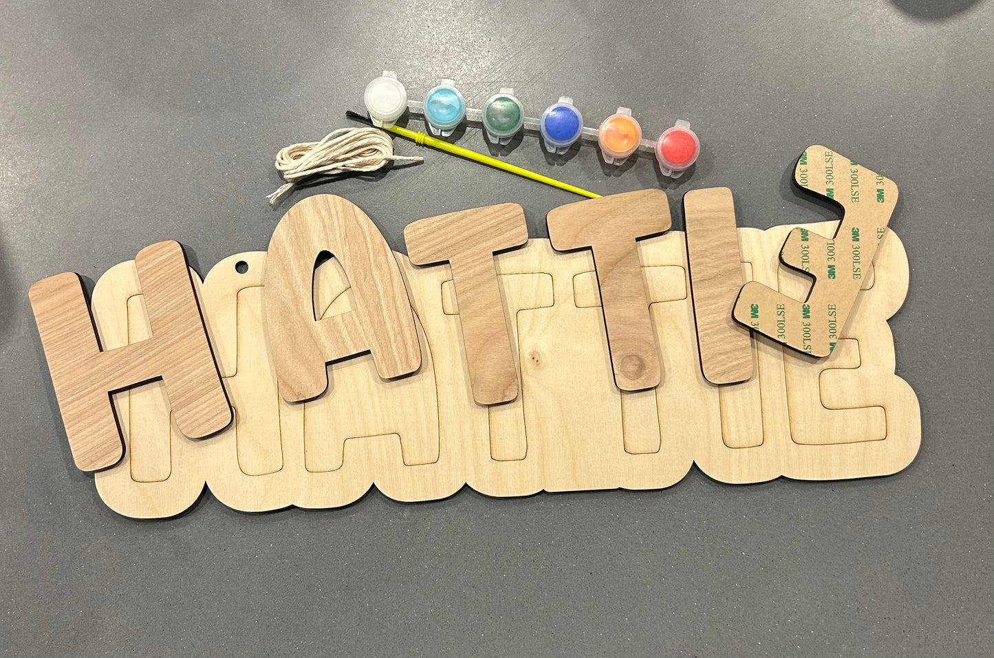 Personalized Name Craft Kit - 3M Backed