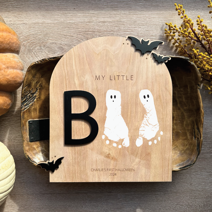 My Little Boo - Footprint Sign