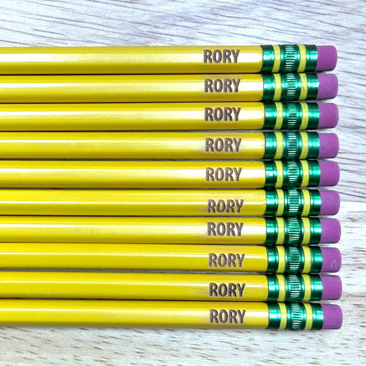 Personalized Ticonderoga Pencils - Qty 10