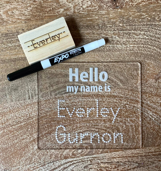 Personalized Name Trace Board + Eraser