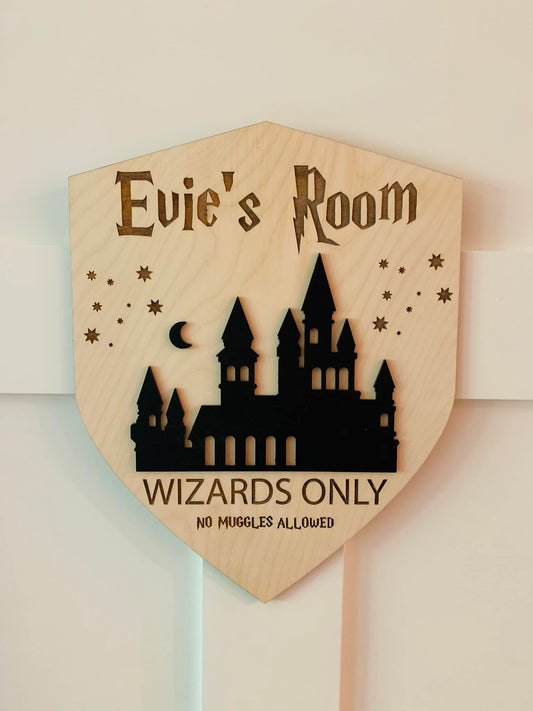 Wizard Door Sign