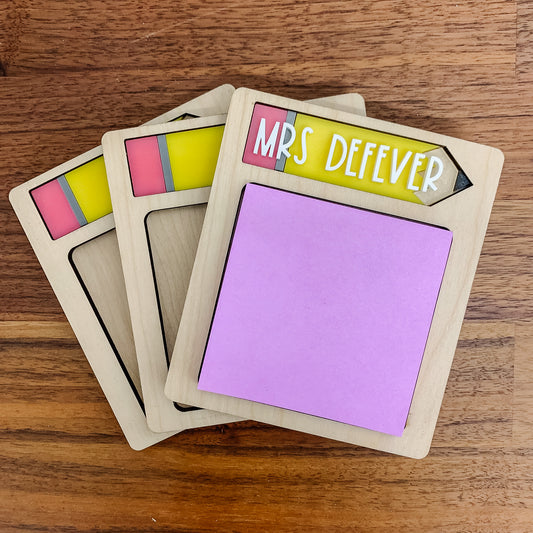 Pencil Sticky Note Pad Holders
