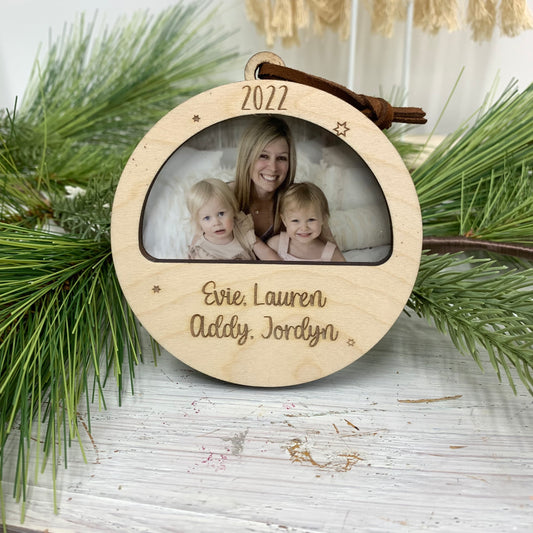 Personalized Picture Frame Ornament