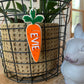 Carrot Easter Basket Tag